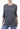 Superdry Raglan Shirt Women - DESTROYED DRAPEY TEE - Coal Nep