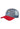 Coastal Trucker Cap THE GLOW Red Grey Grau