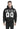 SikSilk Herren Hoodie RELAXED FIT HOODIE SS-19440 Black White Schwarz