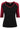 Urban Classics Ladies 3/4 Contrast Raglan Tee TB733 Black Burgundy